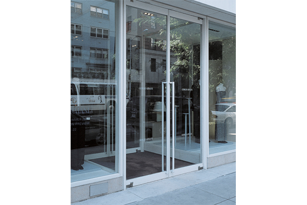 balanced doors at Giorgio Armani